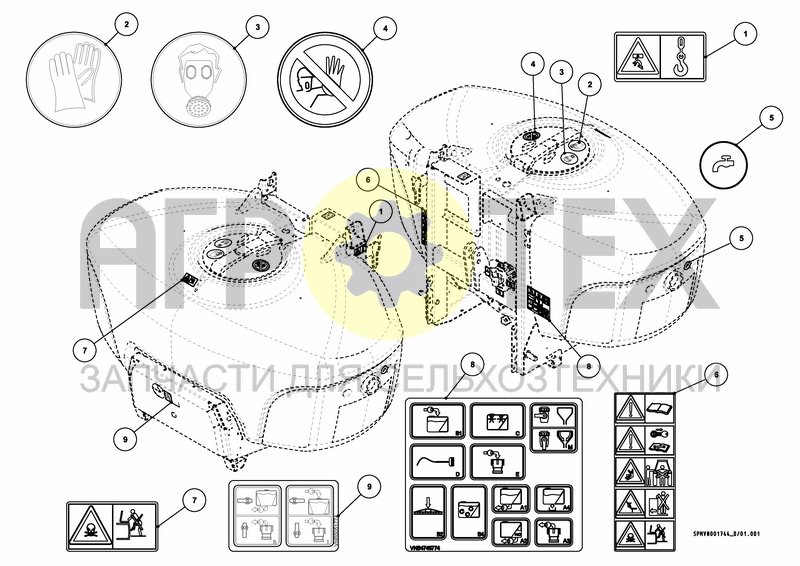 Чертеж DECAL SCHEME