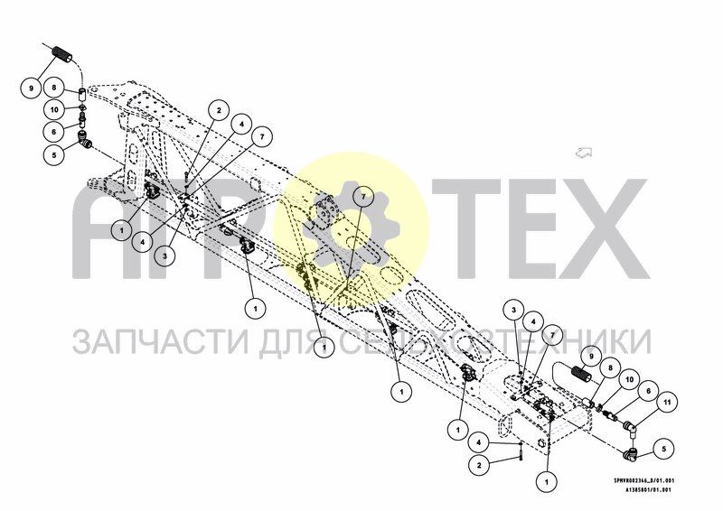 Чертеж SPRAYPARTS HC/HSS