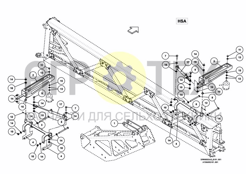 Чертеж BOOM GUIDE iXtrack T