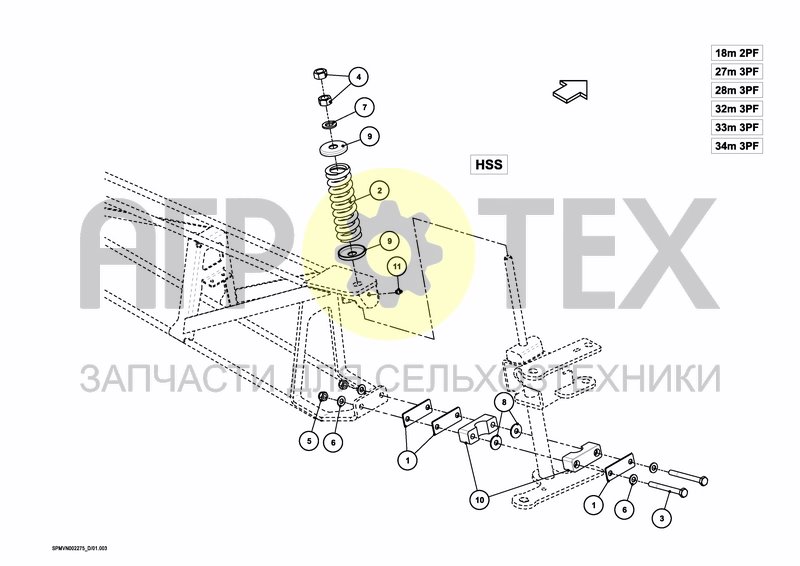 Чертеж SPRAYBOOM HSS 36---40m (3PF)