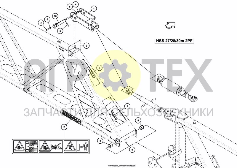 Чертеж SPRAYBOOM HSS 27---30m [2PF]
