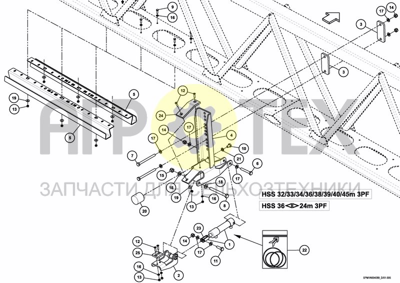 Чертеж SPRAYBOOM HSS 30<>24 & 36<>24m [3PF]