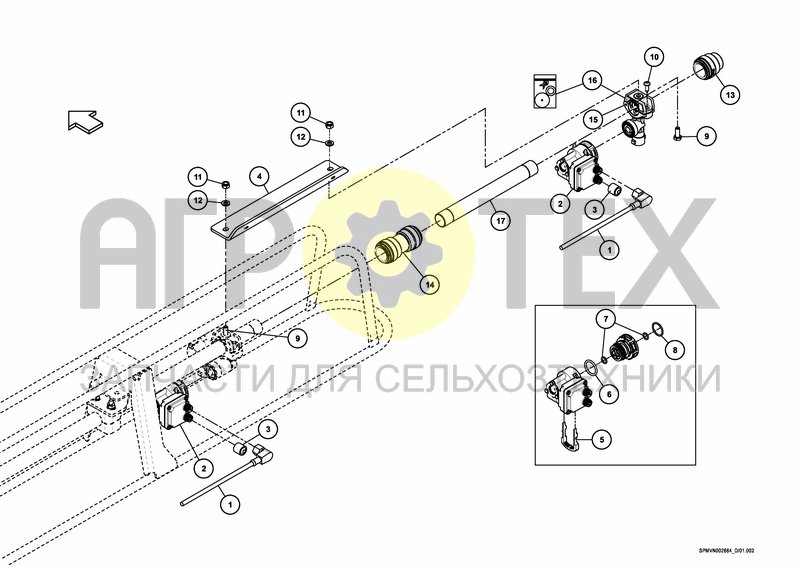 Чертеж BORDER NOZZLE ELECTRIC