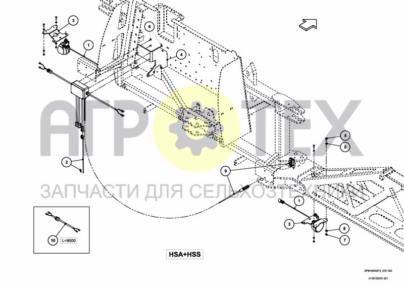 Чертеж LIGHTING SET BOOM