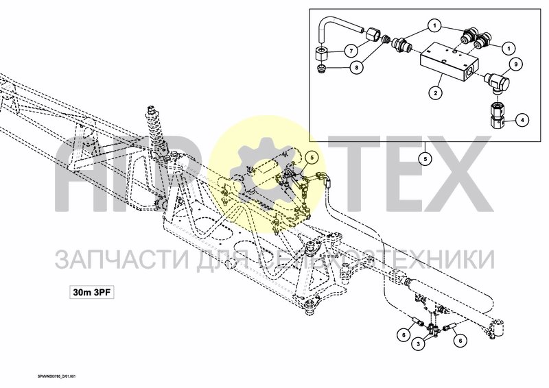 Чертеж BOOM GUIDE HSS UC7