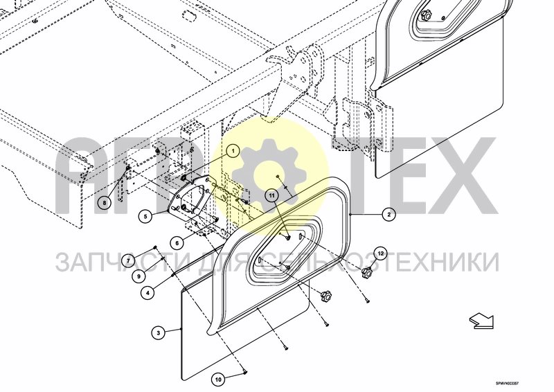 Чертеж MUD GUARDS