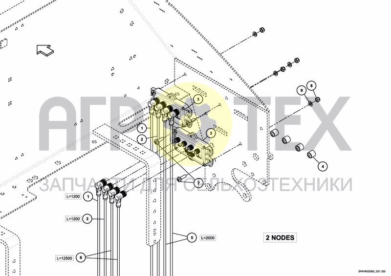 Чертеж IXFLOW+IXSPRAY HSA/HSS