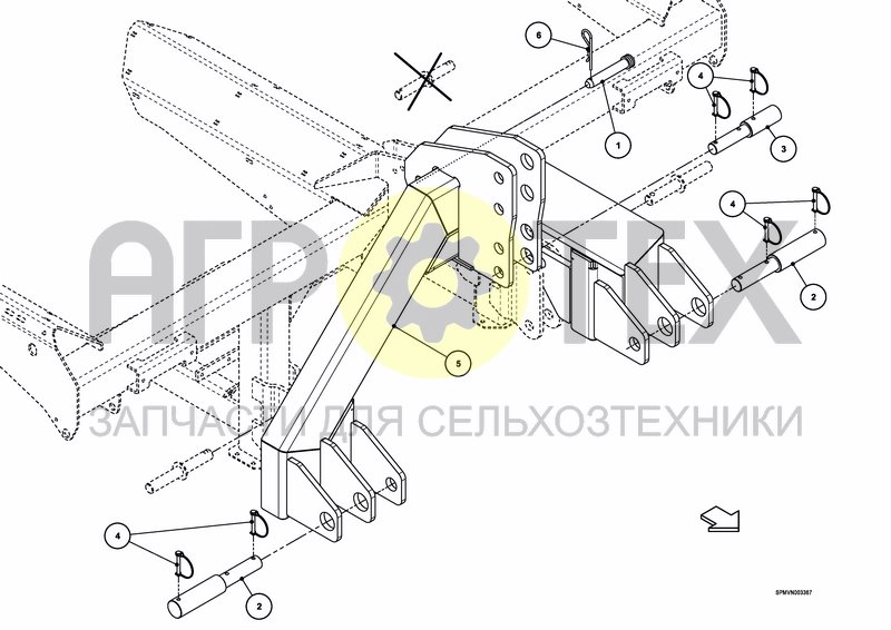 Чертеж COUPLER FRAME CAT III/IV