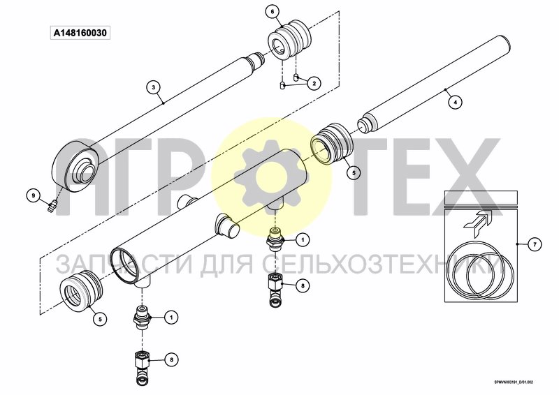 Чертеж LIFTFRAME+MIDDLESECTION HSA Boom Guide