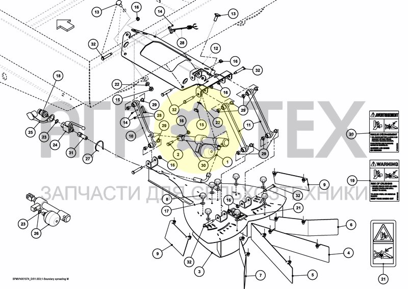 Чертеж BOUNDARY SPREADING PLATE 2