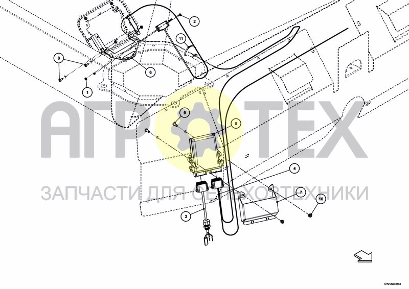 Чертеж HOPPER LEVELSENSOR