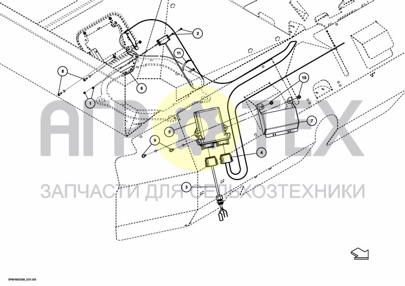 Чертеж HOPPER LEVELSENSOR