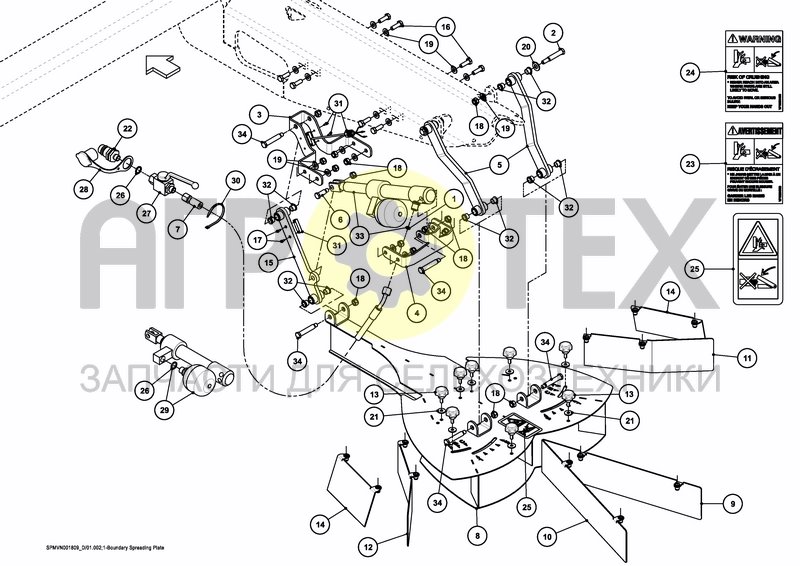 Чертеж BOUNDARY SPREADING PLATE 2