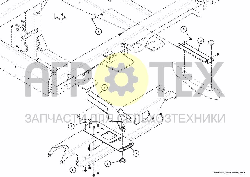 Чертеж BORDER SPREADING PLATE