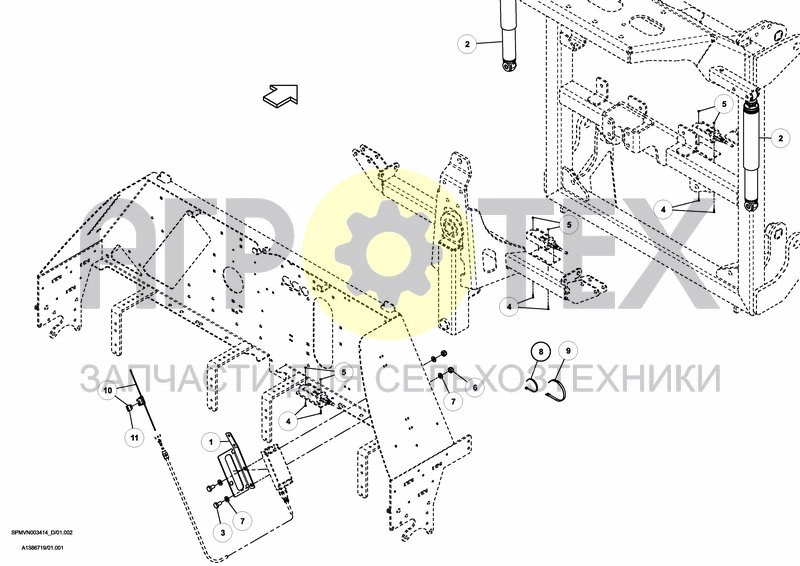 Чертеж BOOM GUIDE PROACTIVE HSA/HSS