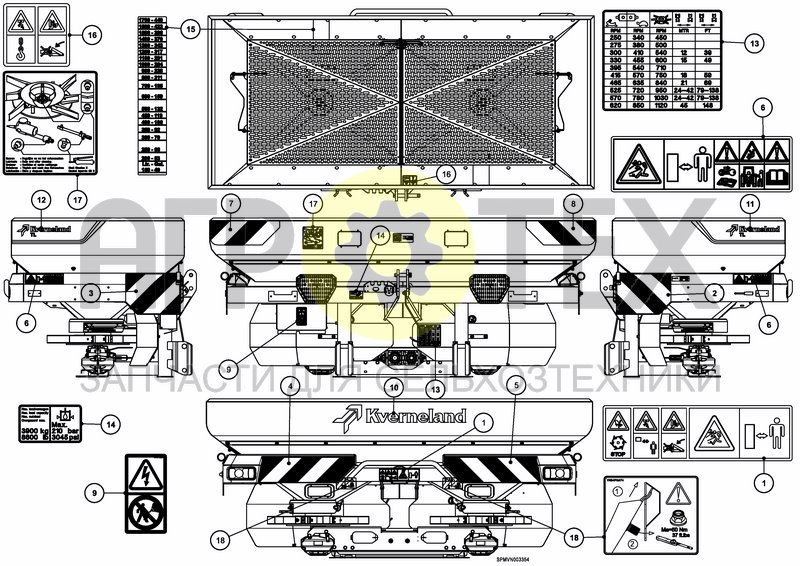 Чертеж DECAL SCHEMATIC ISO 1875 L / 53 BU