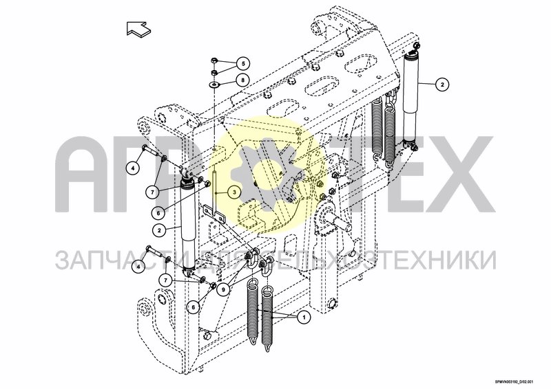 Чертеж LIFTFRAME+MIDDLESECTION HSS Boom Guide