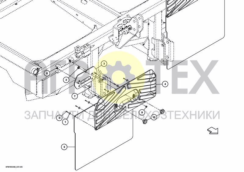 Чертеж MUD GUARDS