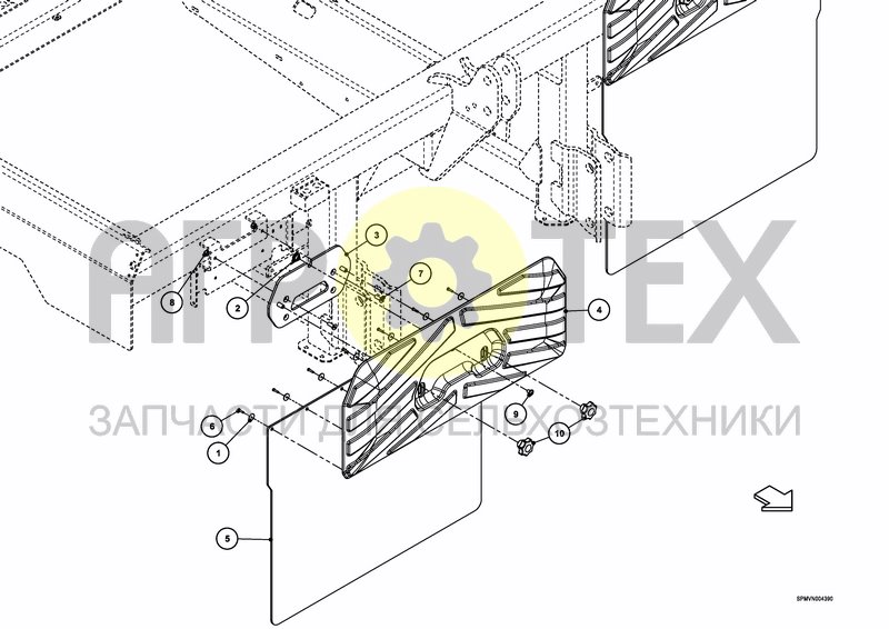 Чертеж MUD GUARDS