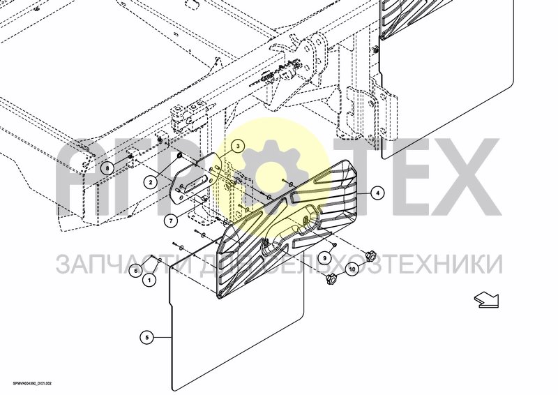 Чертеж MUD GUARDS