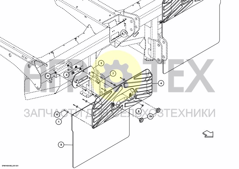 Чертеж MUD GUARDS