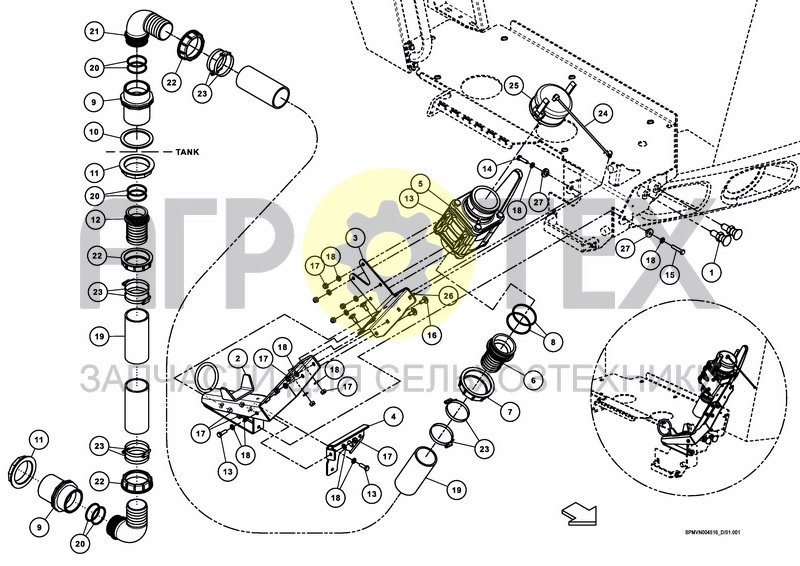 Чертеж HYDRANT FITTING EXTERNAL