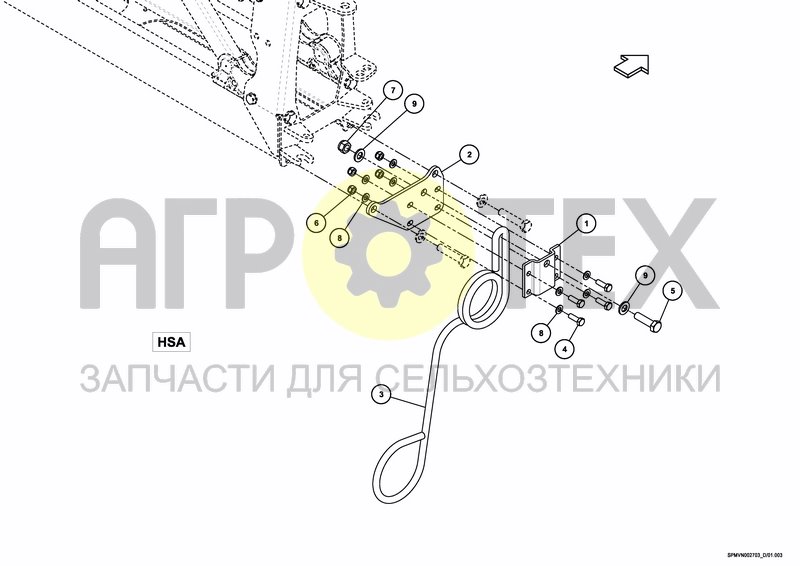 Чертеж SENSING SKID HSA