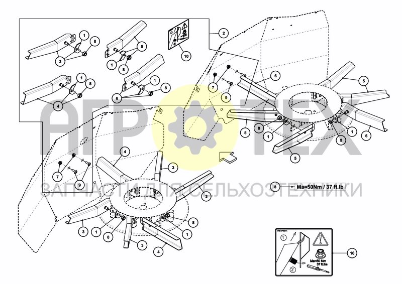 Чертеж VANES SET 330-330-330