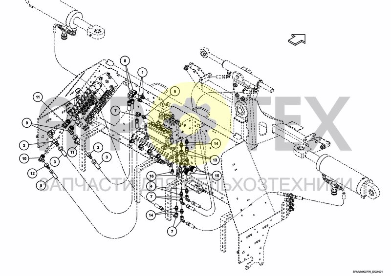 Чертеж BOOM GUIDE PROACTIVE HSA/HSS UC7