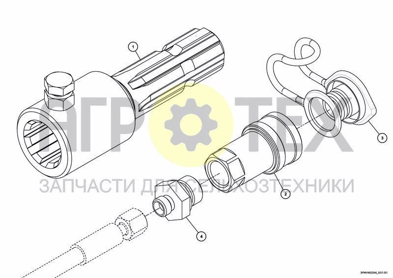 Чертеж QUICK COUPLING SET & SPLINES ADAPTER RUSSIA