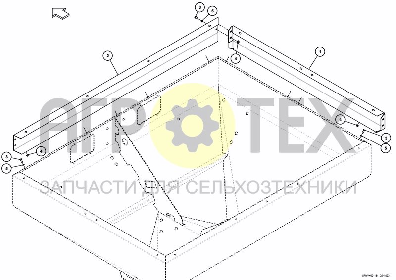 Чертеж HOPPER EXTENSION