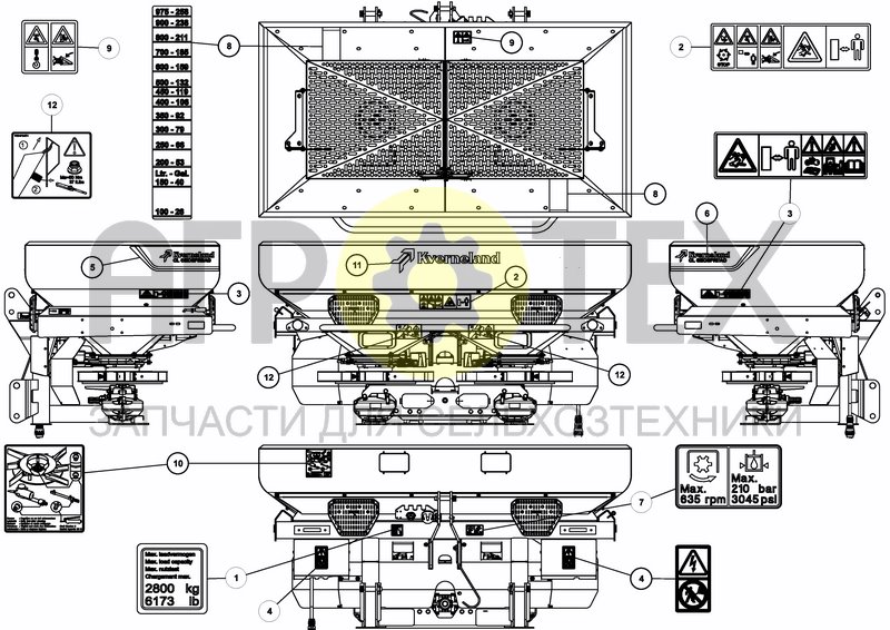 Чертеж DECAL SCHEMATIC ISO 1100 L / 31 BU