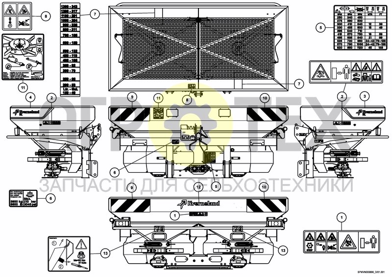 Чертеж DECAL SCHEMATIC ISO 1500 L / 43 BU