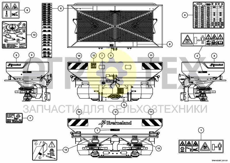 Чертеж DECAL SCHEMATIC ISO 1875 L / 53 BU