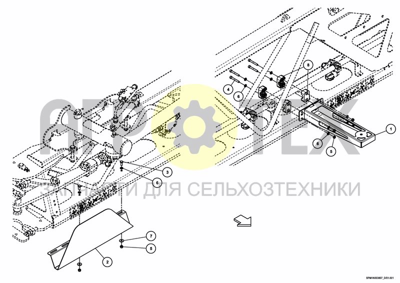 Чертеж BOOM GUIDE HSS UC7