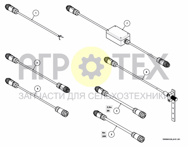 Чертеж SENSORS AND CABLES