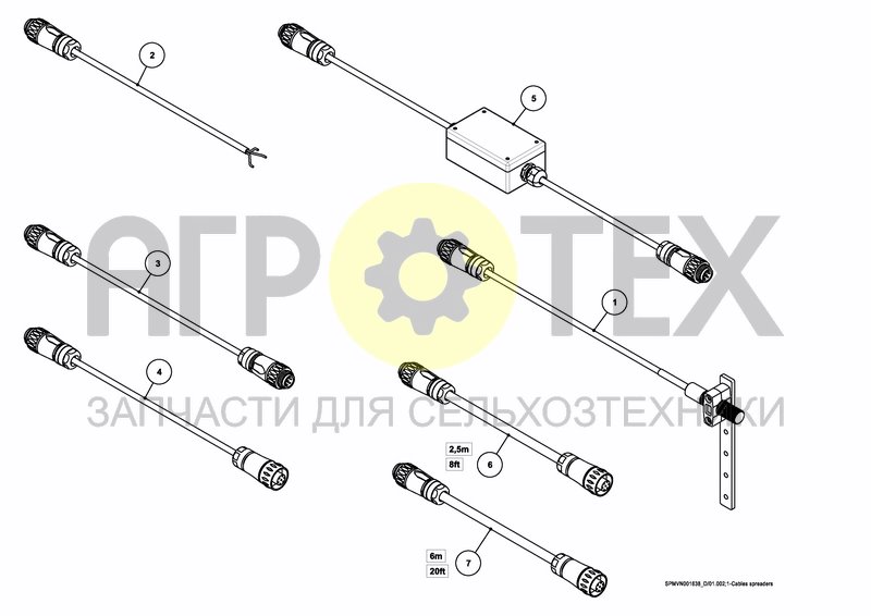 Чертеж SENSORS AND CABLES