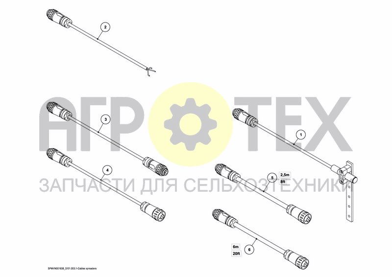 Чертеж SENSORS AND CABLES