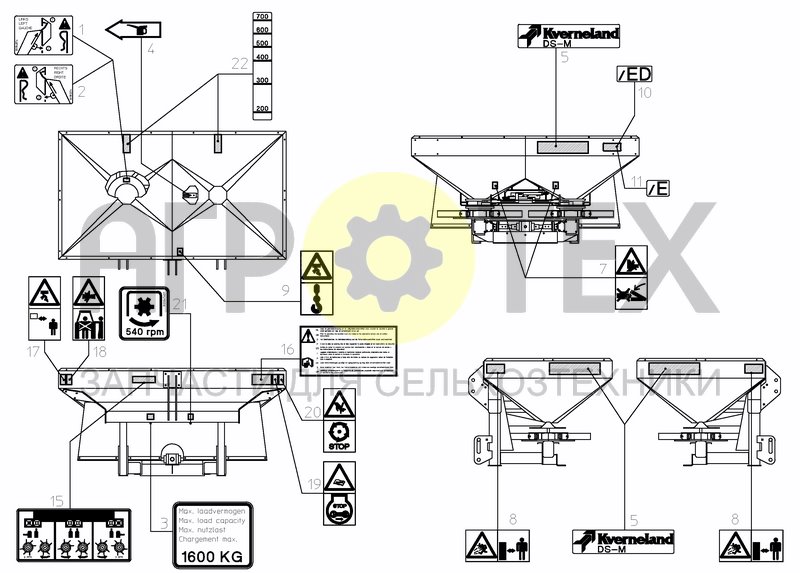 Чертеж DECAL SCHEMATIC