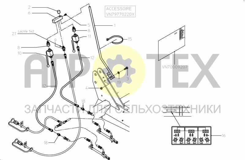 Чертеж 2X2 DIRECTION VALVE SET