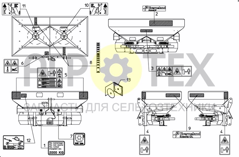 Чертеж DECAL SCHEMATIC