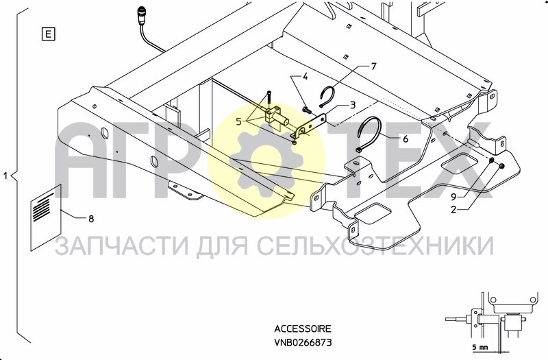 Чертеж SPREADING DISC RPM SENSOR SET