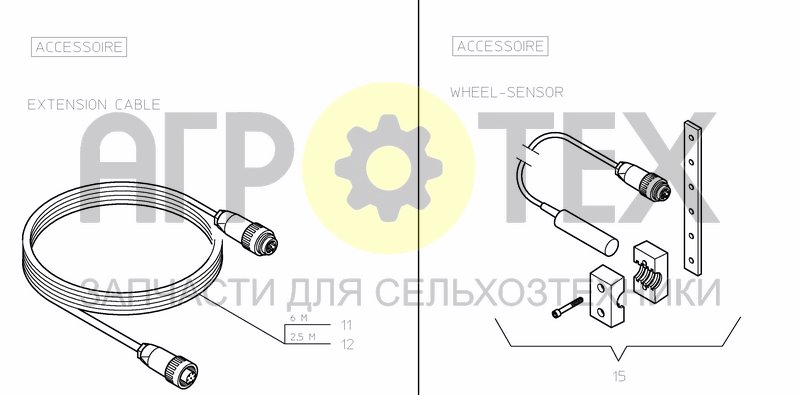 Чертеж SENSORS AND CABLES