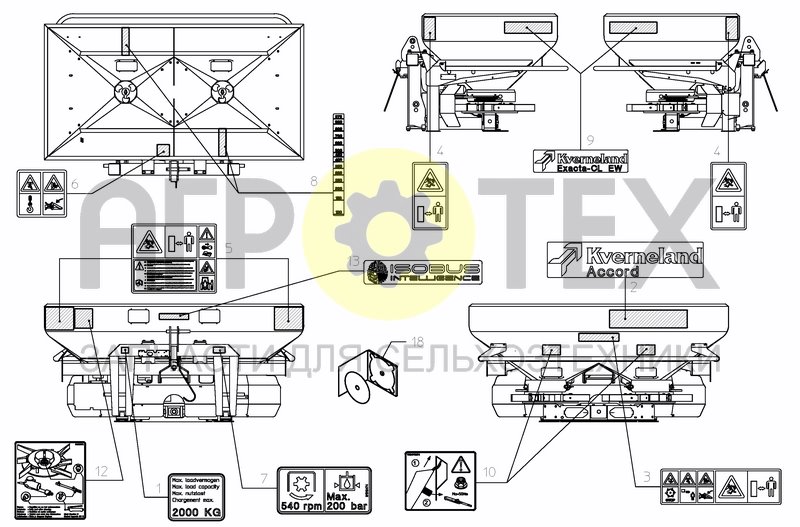 Чертеж DECAL SCHEMATIC