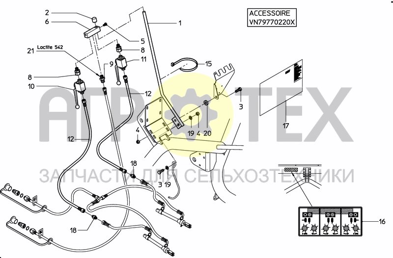 Чертеж 2X2 DIRECTION VALVE SET