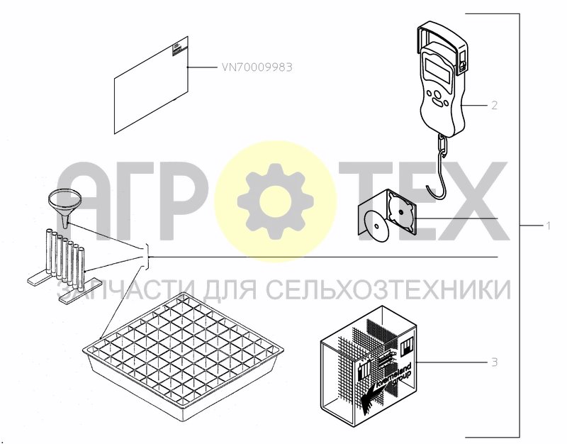 Чертеж SPREADING PATTERN CONTROLSET