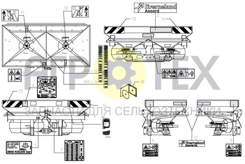 Чертеж DECAL SCHEMATIC