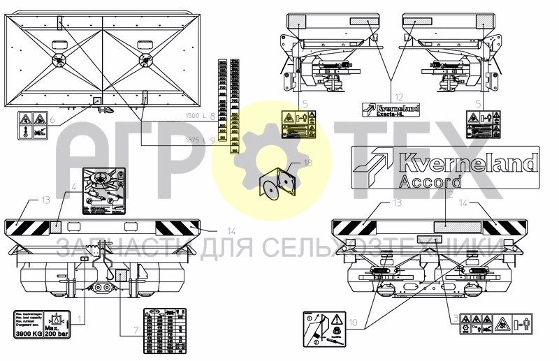 Чертеж DECAL SCHEMATIC