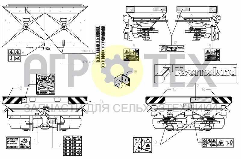 Чертеж DECAL SCHEMATIC