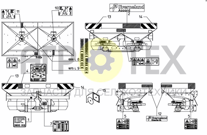 Чертеж DECAL SCHEMATIC